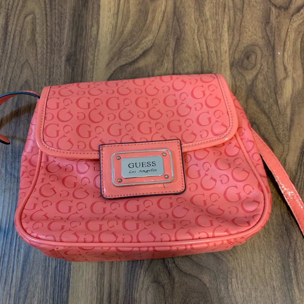 Pink Guess crossbody